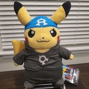 Pokémon Center Boss Costume Pikachu Aqua Team AQUA - ARCHIE Plush Toy 2018